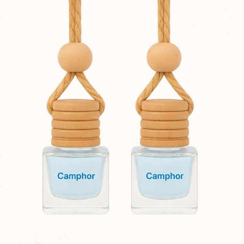 Fivora Kapoor Air Freshener 8ML|Pure Camphor Fragrance|Car&Home Hanging Bottle Perfume Air Purifier(Pack of 2)