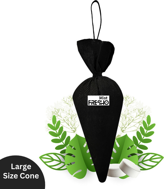 Mist Fresho Black Potpourri Camphor Cone Air Freshener, Car air freshener, Bathroom freshener, Air freshener Air Purifier(Pack of 1)