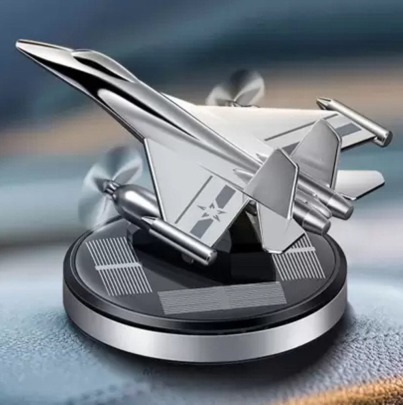 feelhigh Fighter plane Multi Solar Car Air Freshener Fighter Perfume Dashboard Airplane Air Purifier(Pack of 1)