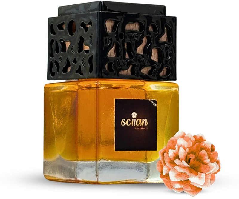 sciian Car Perfume | Hanging Car Air Freshener in Sandalwood Fragrance| Car Accessories Natural Fragrance Oils in Glass Bottle | Last Upto 30 Days | Air Freshener | Air Purifier(Pack of 1)