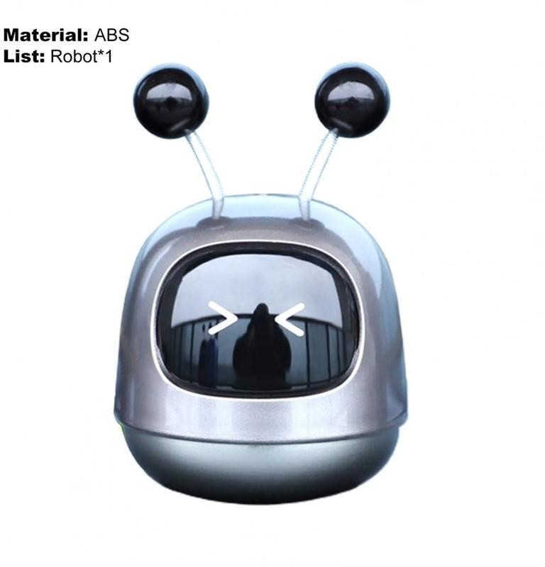 HALLOWS Beautiful Air Freshener for home Robot Car Air Freshener Silver Car, Room, living room Air Purifier(Pack of 1)