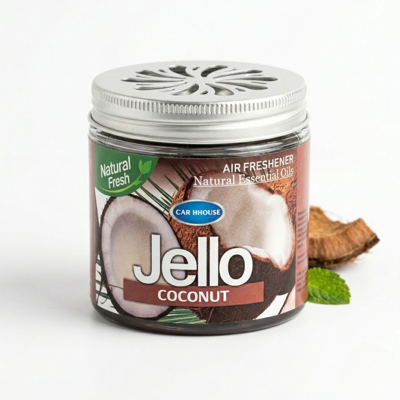 vachasyaa Jello Natural Coconut Gel Air Freshener | Long-Lasting Fragrance for Car & Home Natural Coconut Gel Air Air Purifier(Pack of 1)