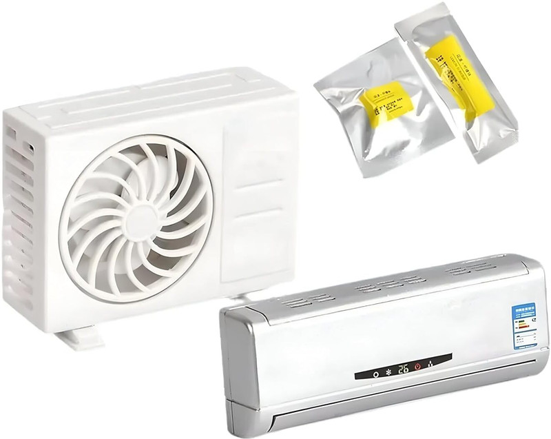 ASRYD AC Design Solar-Powered Car Air Freshener: Built-in Perfume Miniatur AC design Solar-Powered Car Air freshner with built-in Perfume Diffuser Air Purifier(Pack of 1)