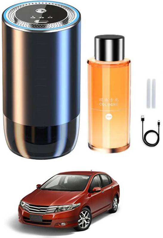MATIES Black Odor Air Purifier Auto Spray For Car-63 Super Bright Amber/White Three Speed Air Freshner Machine For-City Ivtec Air Purifier(Pack of 1)