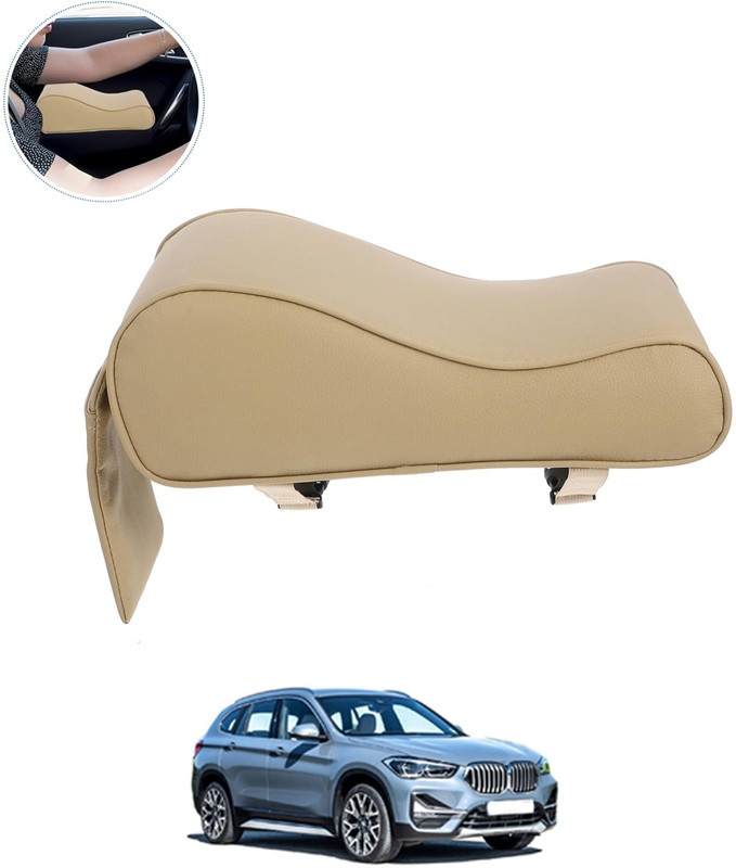 monolive Leatherette New Design Beige Handrest With Mobile Holder For Vehicle 309 Car Armrest Cover