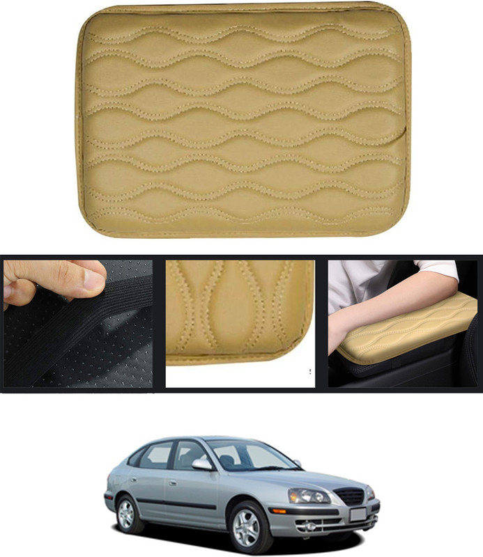 MSNP Armrest Cover Cushion protector Car Interior Decor Beige Universal For Car 84 Car Armrest(HYUNDAI, Elantra)