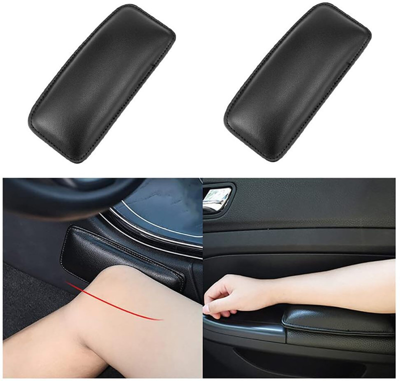 Dherik Tradworld 2pcs Car Interior Accessory, Auto Center Console Side Knee Leg Car Armrest Pad Cushion