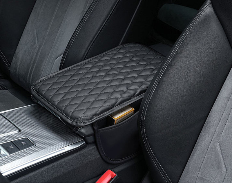 CYPAT Car Center Console Armrest Cover Pad – Fashion PU Leather, For Universal Car C Car Armrest Pad Cushion