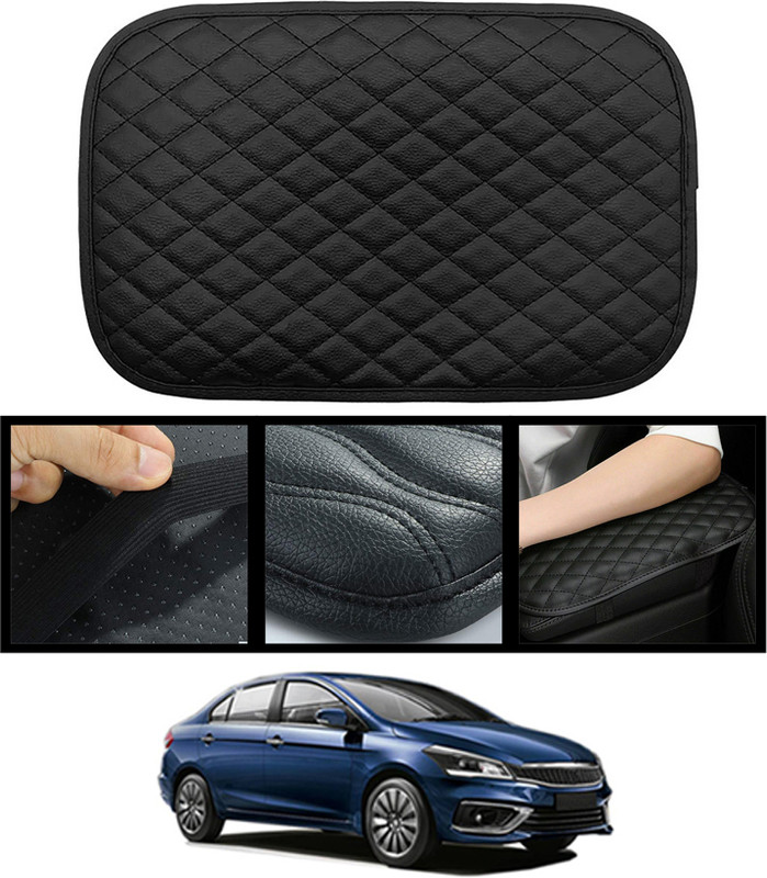 MATIES Luxury Design/Waterproof Black Armrest Cushion Pad For Ciaz Maruti Suzuki 2016 Car Armrest Pad Cushion