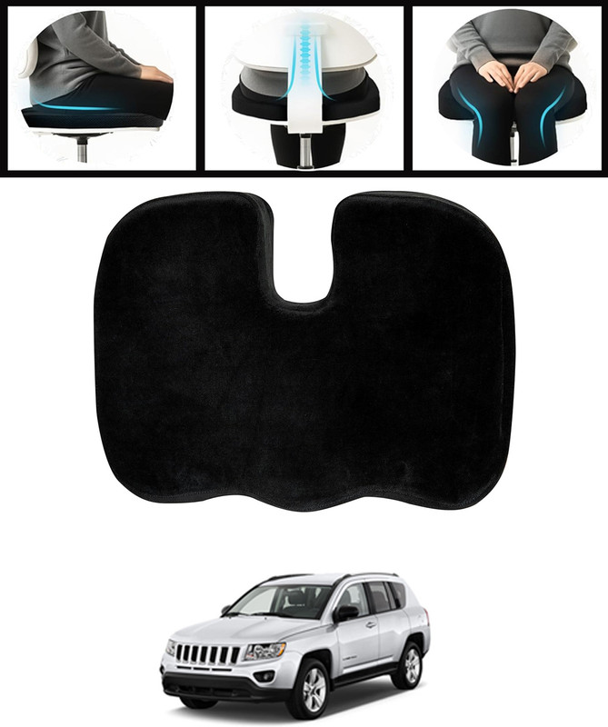 CCMM Memory Foam Support Lightweight & Portable Black Sitting Cushion For Car-67 Car Armrest Pad Cushion