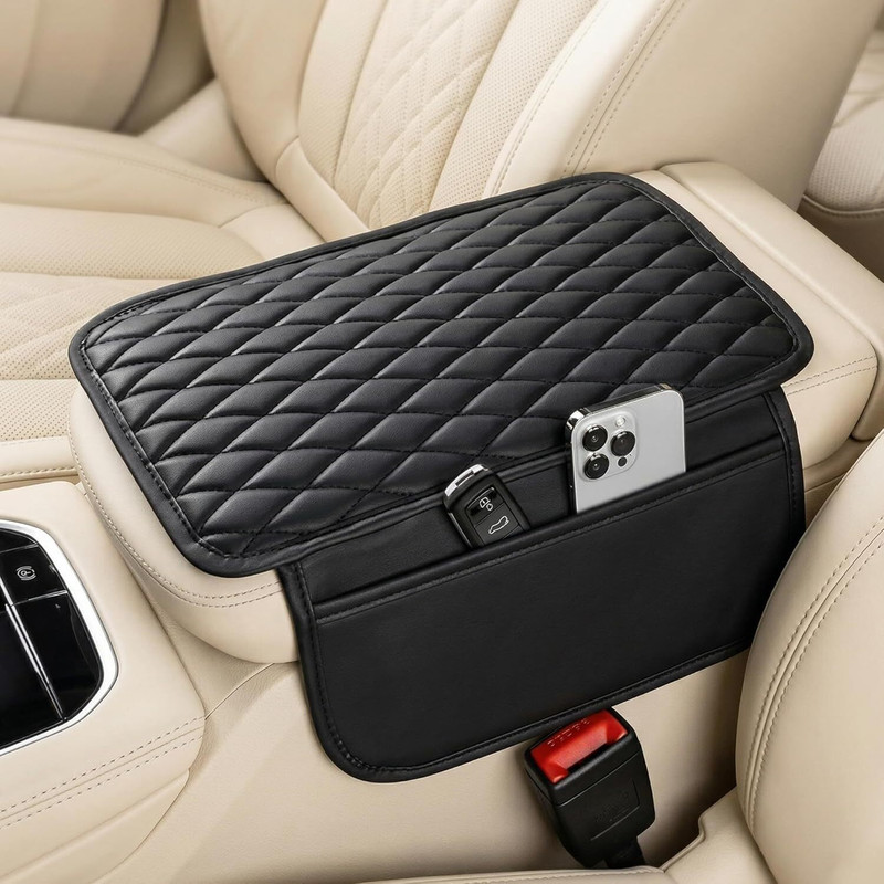 HP NEST Leather Car Armrest Pad Car Armrest Pad Cushion