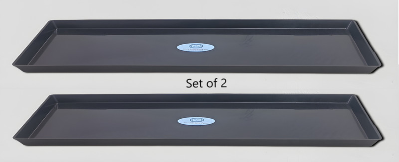 woodenchamp Inverter battery Tray - For All flat Battery ( keep inside trolley) set of 2 Car Battery Tray