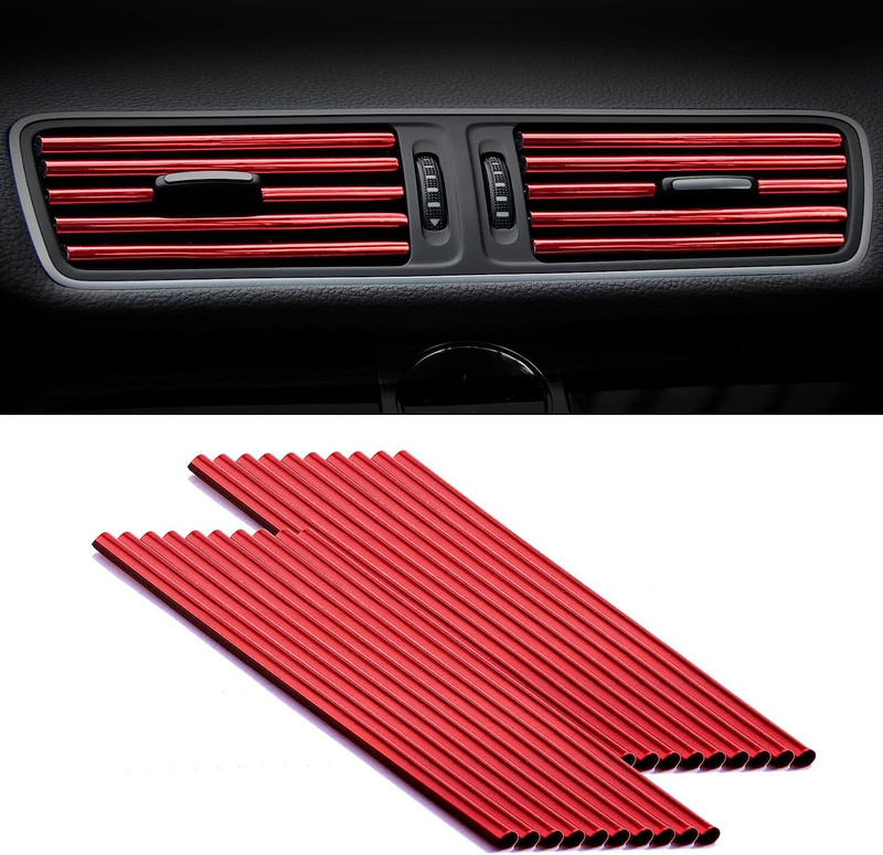 WEMOL 10 pcs Car Air Conditioner Decoration Strip Car Beading Roll For Window Sill(5 m)