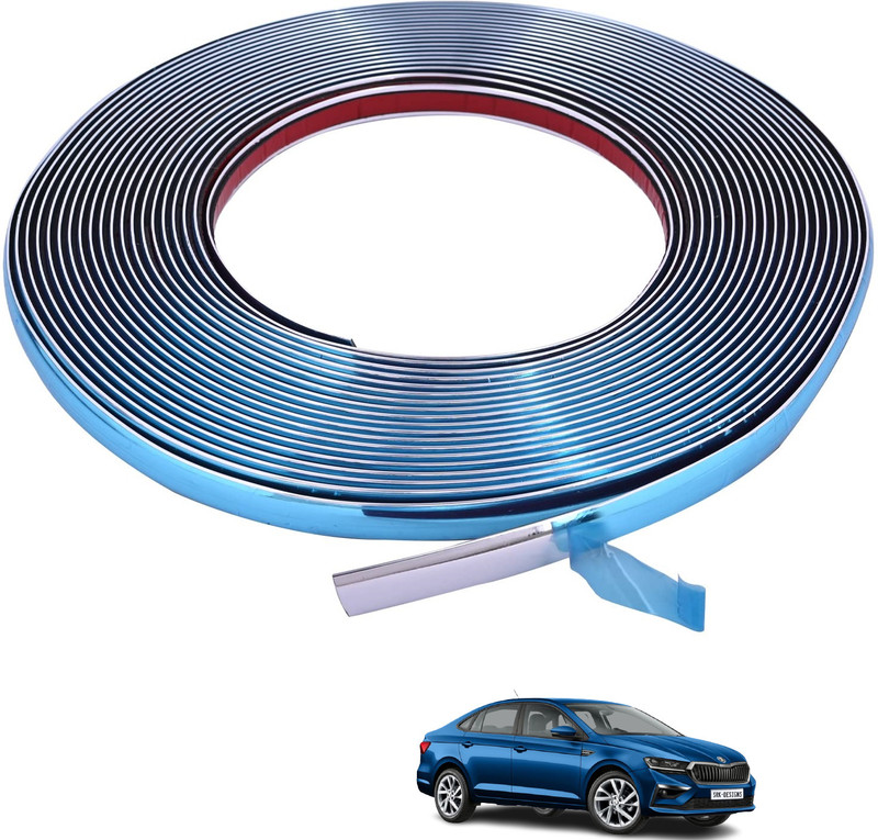 KOZDIKO 10MM 20MTRS CHROME ROLL COMPATIBLE WITH SLAVIA Car Beading Roll For Window(20 m)