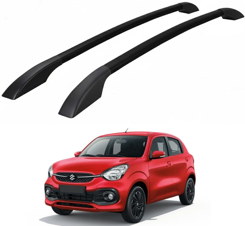 aksmit Universal Fit Sleek Black Roof Rails for Maruti Suzuki Celerio (All Cars) Car Beading Roll For Hood(12 m)