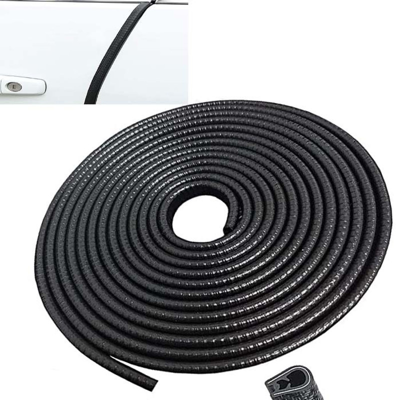Auto E-Shopping Car Door Edge Protector U Shape Door Guard 5 Meter Car Beading Roll For Door, Window, Bonnet, Boot Lid(5 m)