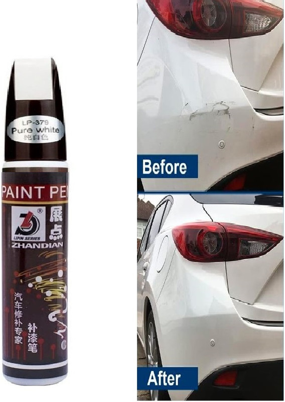 SS Paint Car Touch Up Paint for Cars Paint Scratch Repair Pure White Car Body Filler Putty