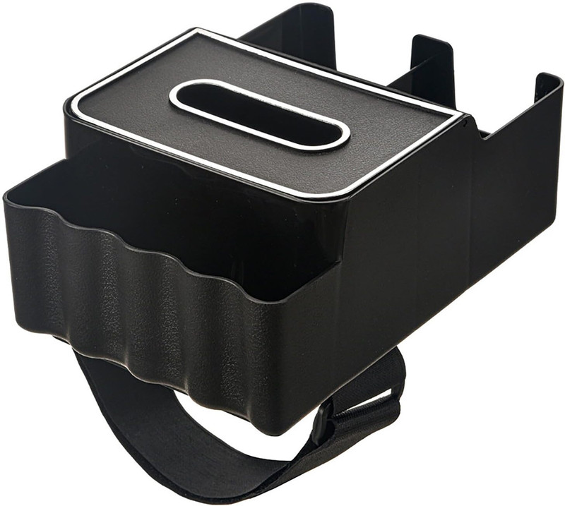 HOUSE OF QUIRK Car Multi-Functional Storage Paper Box in The car Special Water Cup Holder Car Bottle Holder(Plastic)