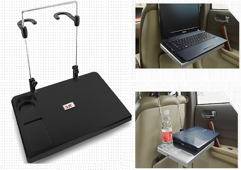QAWACHH Car Backseat Food Travel Dining Meal & Snaks Tray & Cup Holder Car Bottle Holder(Plastic)