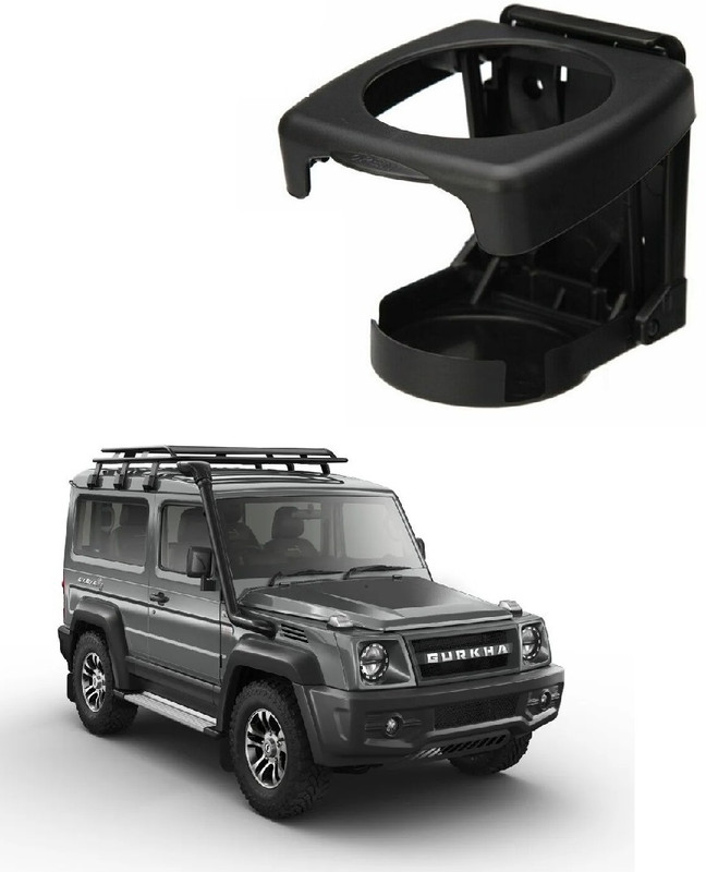 AutooNation Car Fit Glass/Bottle/ Holder 1 Pcs Stand Black Color For Force Gurkha Car Bottle Holder(Plastic)