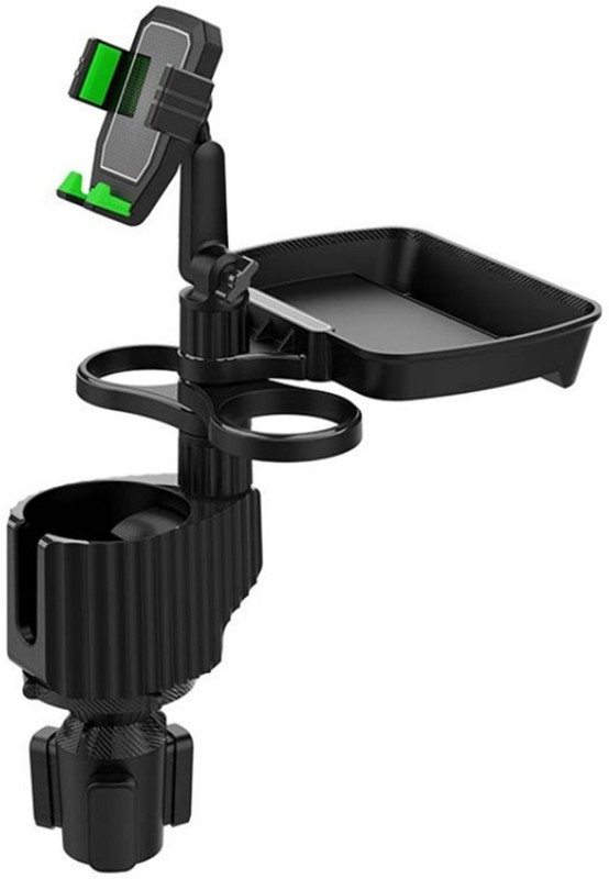 AVX AUTO A06 Multifunctional Car Cup / Bottle / Mobile Phone Mount With Food Snack Tray - Car Bottle Holder(Plastic)