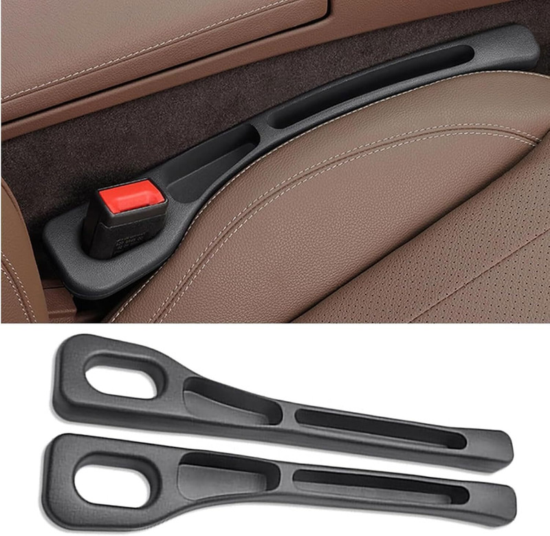HavenFlix Car Seat Gap Filler Organizer with Phone Holder, Universal Fit for Cars, SUVs Car Bottle Holder(PVC)