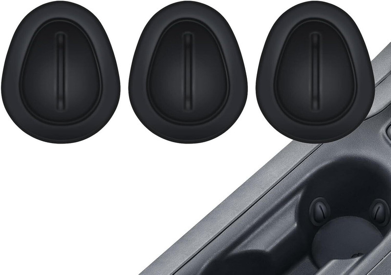 EBIZHIVE 3pcs Car Cup Holder Insert/Holder Position Limiter - Anti Shake Silicone holder Car Bottle Holder(Fiber)
