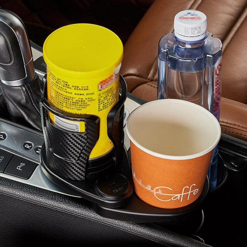 DOLTAIZO 2 in 1 Multifunction Car Double Cup Holder Expander Car Bottle Holder(Plastic)
