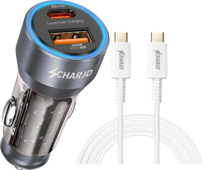 CHARJD 145 W Qualcomm 3.0 Turbo Car Charger(Grey)