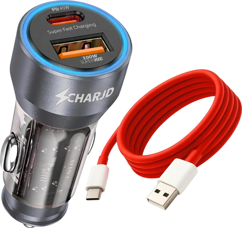 CHARJD 145 W Qualcomm 3.0 Turbo Car Charger(Grey)