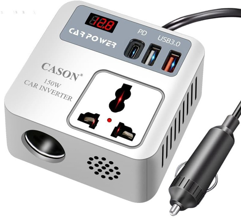 CASON 150 W Turbo Car Charger(White, With USB Cable)