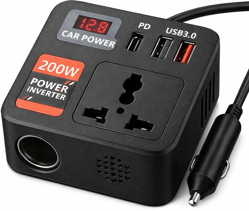 Fire Turtle 200 W Qualcomm 3.0 Turbo Car Charger(Black)