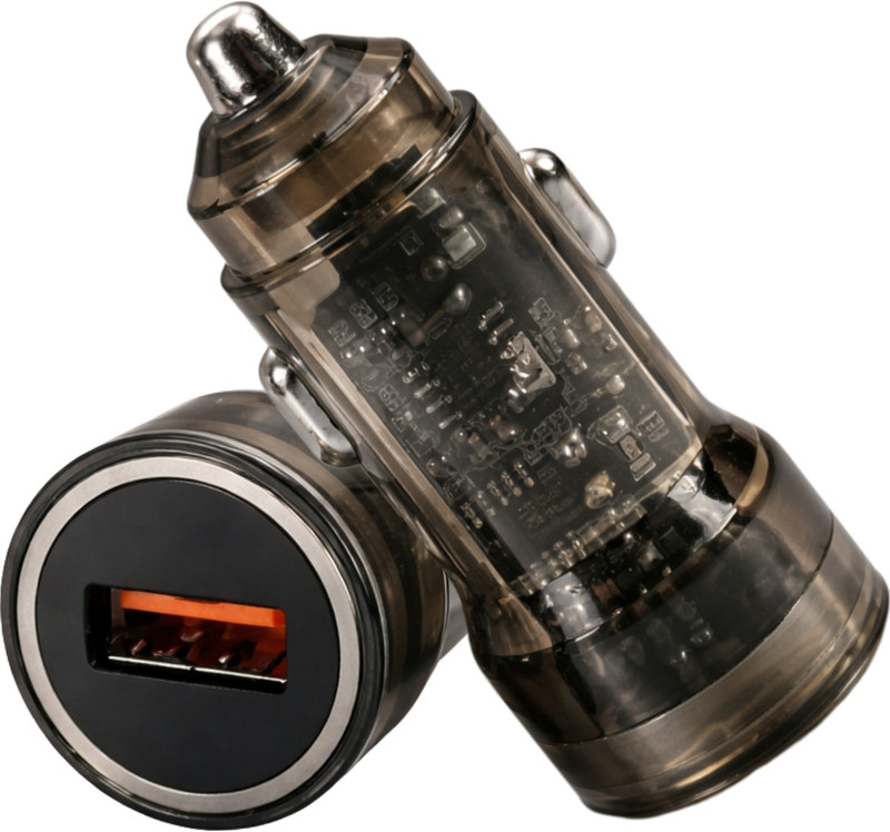 Sulania 100 W Qualcomm 3.0 Turbo Car Charger(Silver)