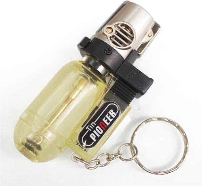 WBD DC Connector Gas Lighter Sharp Small Jet Flame Refillable Cigarette Lighter Mini Pocket Car Cigarette Lighter(1)