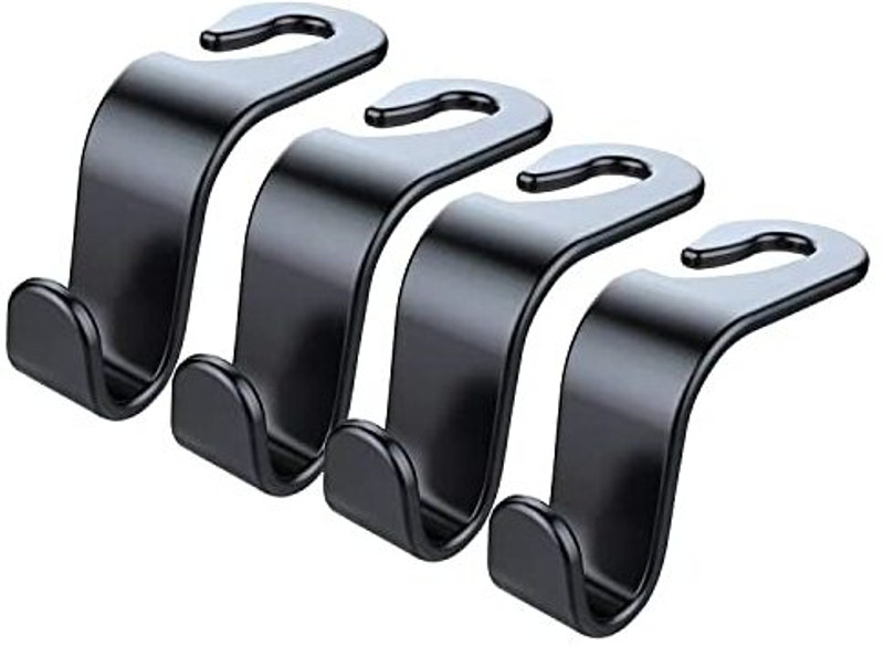 JANMESHENTERPRISES 4 Pack Car Seat Hooks, Car Headrest Hooks Car Back Seat Hook Car Coat Hanger
