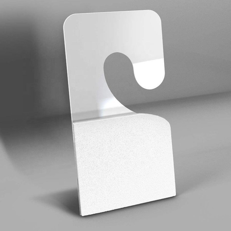 KOSTUN Plastic with Adhesive Label Holder, and White, Retail Price Tag Hanger Car Coat Hanger