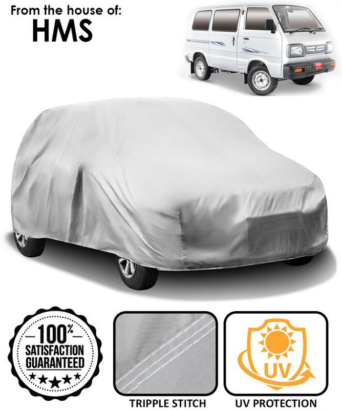 HMS Car Cover For Maruti Omni (Without Mirror Pockets)(Silver)