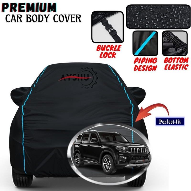 AYSHU Car Cover For Kia SELTOS, Seltos GTK 1.4, Seltos GTK 1.4 Dual Tone, Seltos GTK Petrol, Seltos GTX Plus Petrol, Seltos HTK Plus G Petrol (With Mirror Pockets)(Black, For 2012, 2013, 2014, 2015, 2016, 2017, 2018, 2019, 2020, 2021, 2022, 2023, 2024 Models)