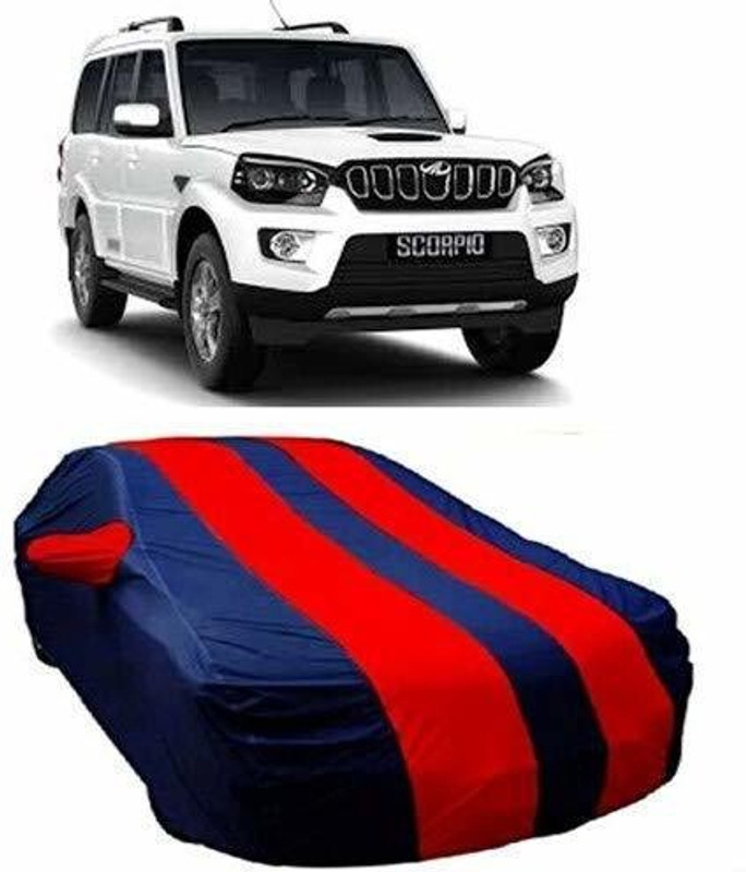 Marwah Car Cover For Mahindra Scorpio S5 Diesel(Red, Blue)