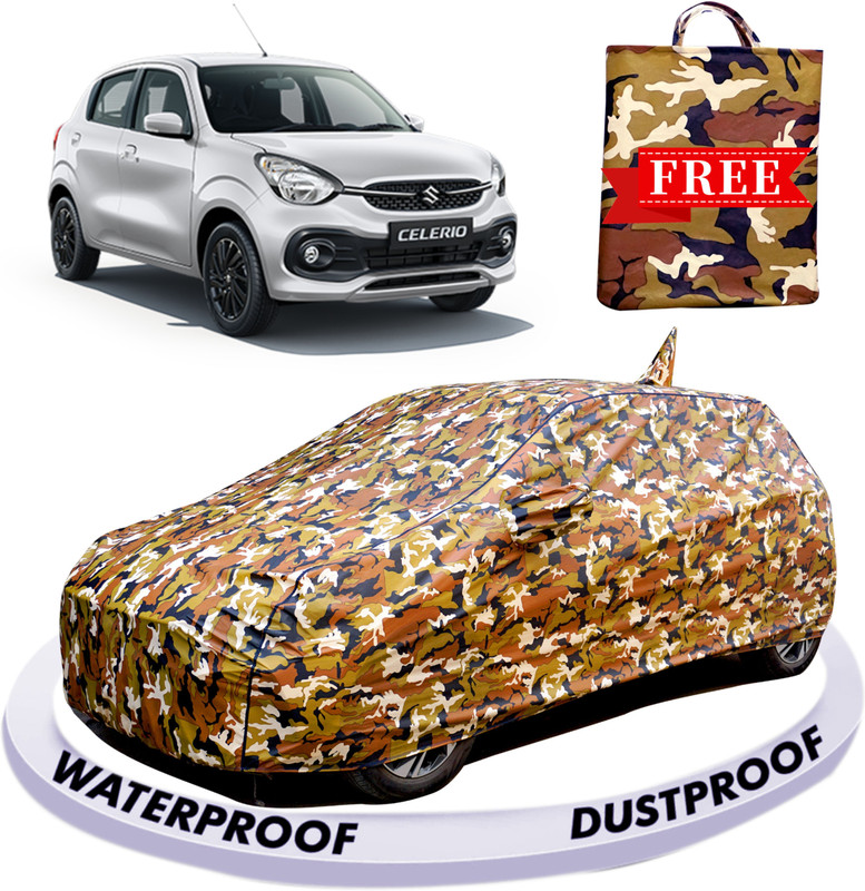 FABZEX Car Cover For Maruti Suzuki Celerio, Celerio Green VXI, Celerio LXI Optional Petrol, Celerio LXI AT, Celerio LXI Petrol, Celerio VXi AMT Petrol, Celerio VXi AMT Petrol (With Mirror Pockets)(Multicolor, For 2021, 2022, 2023 Models)