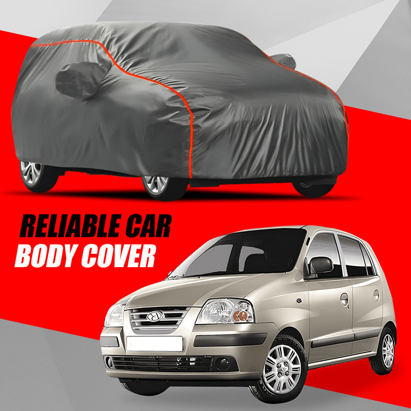 V VINTON Car Cover For Hyundai Santro Xing (With Mirror Pockets)(Multicolor)
