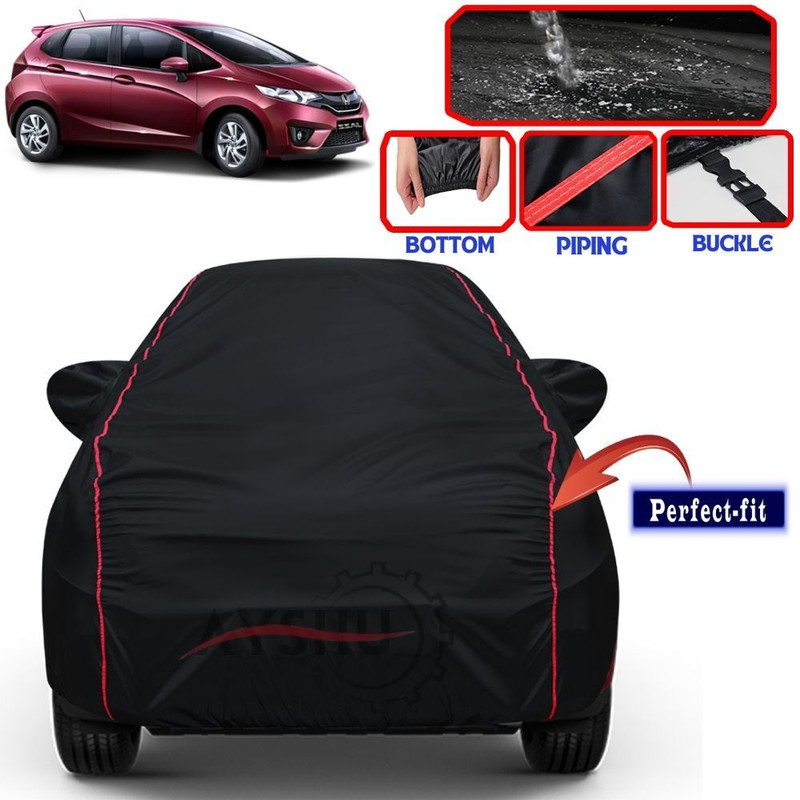 AYSHU Car Cover For Honda Mobilio, Mobilio E i DTEC, Mobilio E i VTEC, Mobilio RS Option i DTEC, Mobilio RS i DTEC, Mobilio S i DTEC, Mobilio S i VTEC, Mobilio V Option i DTEC, Mobilio V Option i VTEC, Mobilio V i DTEC, Mobilio V i VTEC (With Mirror Pockets)(Black, Red, For 2012, 2013, 2014, 2015, 2