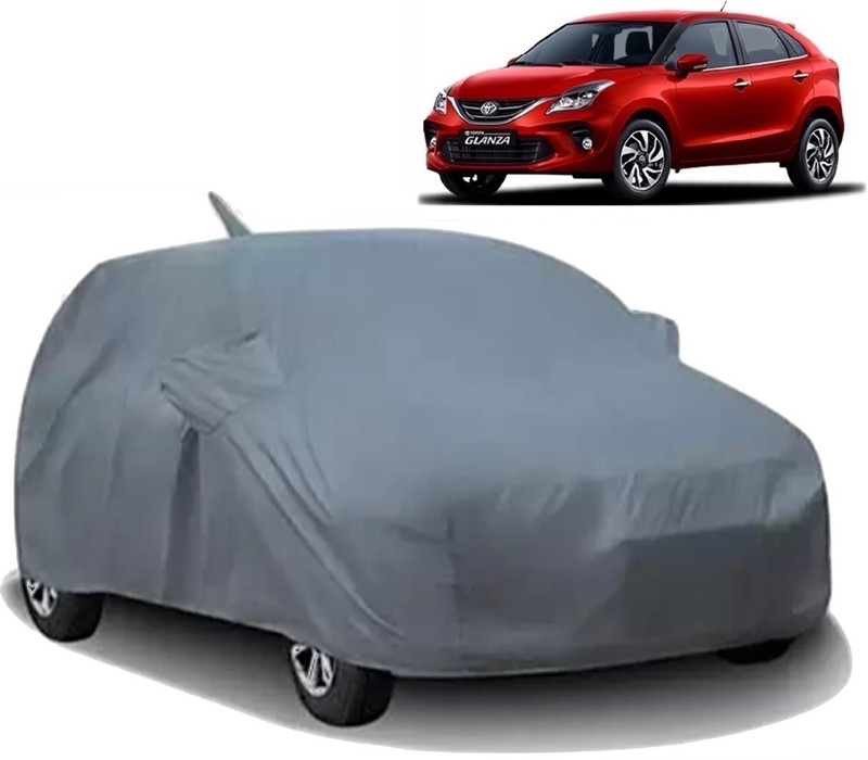 KULTEX Car Cover For Toyota Glanza (With Mirror Pockets)(Grey)