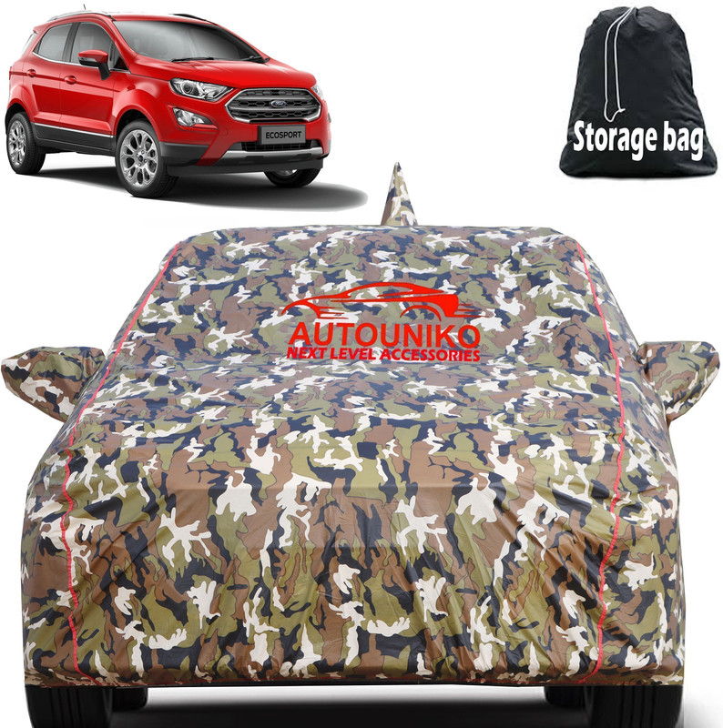 autouniko Car Cover For Ford Ecosport, Ecosport 1.2P Trend MT, Ecosport 1.5 Petrol Titanium Petrol (With Mirror Pockets)(Multicolor)