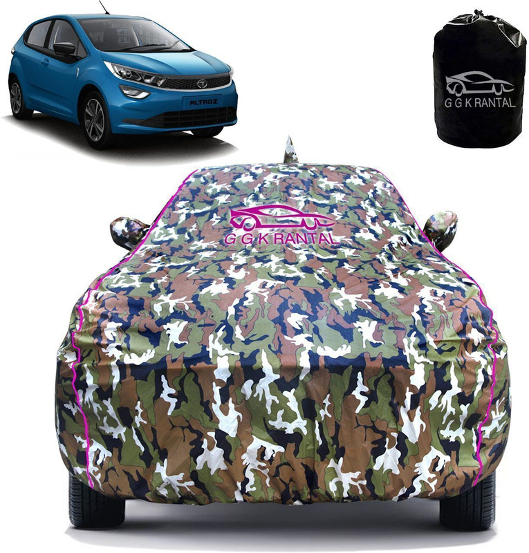 G G K RANTAL Car Cover For Tata Altroz, Altroz EV, Altroz XE Diesel, Altroz XM Petrol, Altroz XT Petrol, Altroz XZ Petrol (With Mirror Pockets)(Multicolor, For 2019, 2020, 2021, 2022, 2023, 2024 Models)