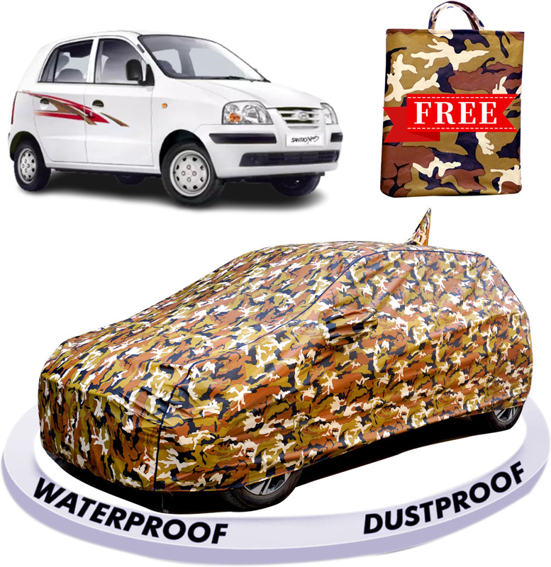 FABZEX Car Cover For Hyundai Santro Xing, Santro Xing 1.1L, Santro Xing GL, Santro Xing GL PLUS, Santro Xing GLS, Santro Xing XK eRLX Euro II (With Mirror Pockets)(Multicolor, For 2012, 2013, 2014, 2015, 2016, 2017, 2018, 2019, 2020, 2021, 2022, 2023 Models)