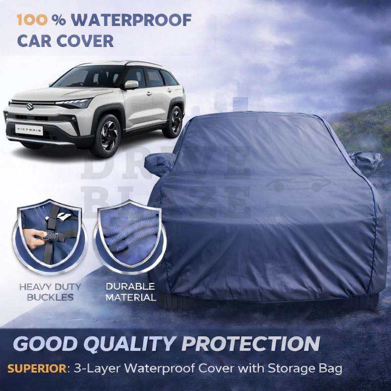 DriveBlaze Car Cover For Maruti Suzuki Victoris (With Mirror Pockets)(Grey, For 2026, 2025 Models)