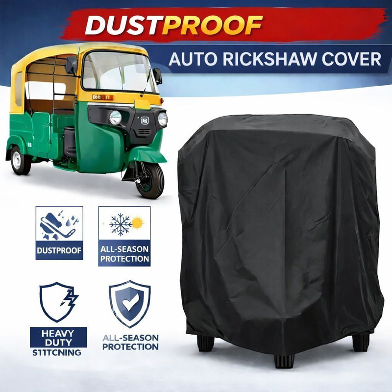 DriveBlaze Car Cover For Universal For Autorickshaw Amaze VX Diesel (Without Mirror Pockets)(Black, For 2026, 2025, 2024, 2023, 2022, 2020, 2021 Models)