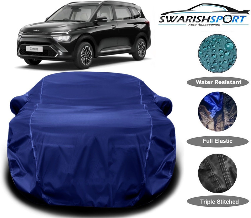 Swarish Car Cover For Kia Carens (With Mirror Pockets)(Blue)
