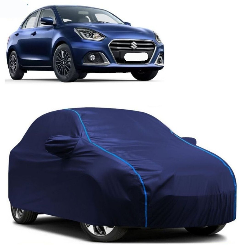 Autohaux Car Cover For Maruti Suzuki Swift Dzire LXI (With Mirror Pockets)(Blue)